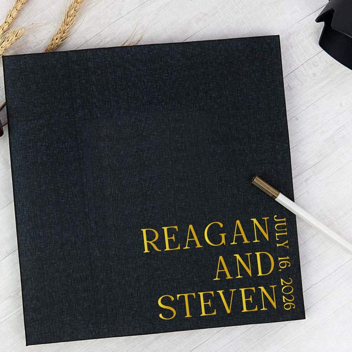 Custom Photo Album - Self Adhesive Personalized Wedding Memory Scrapbook Coffee Table Book