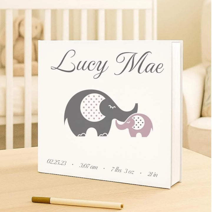 Custom Photo Album - Self Adhesive Personalized Memory Scrapbook Baby Book