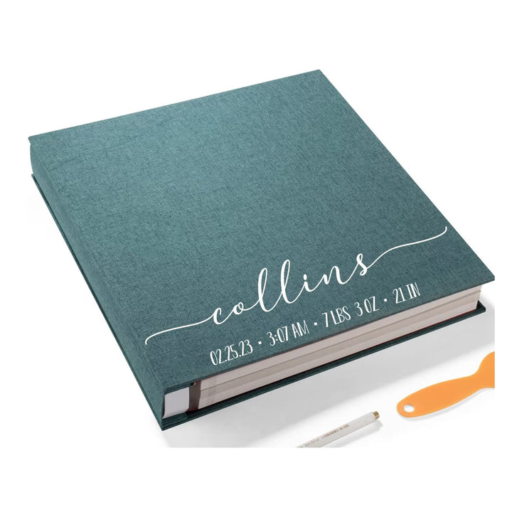 Custom Photo Album - Self Adhesive Personalized Baby Book Scrapbook