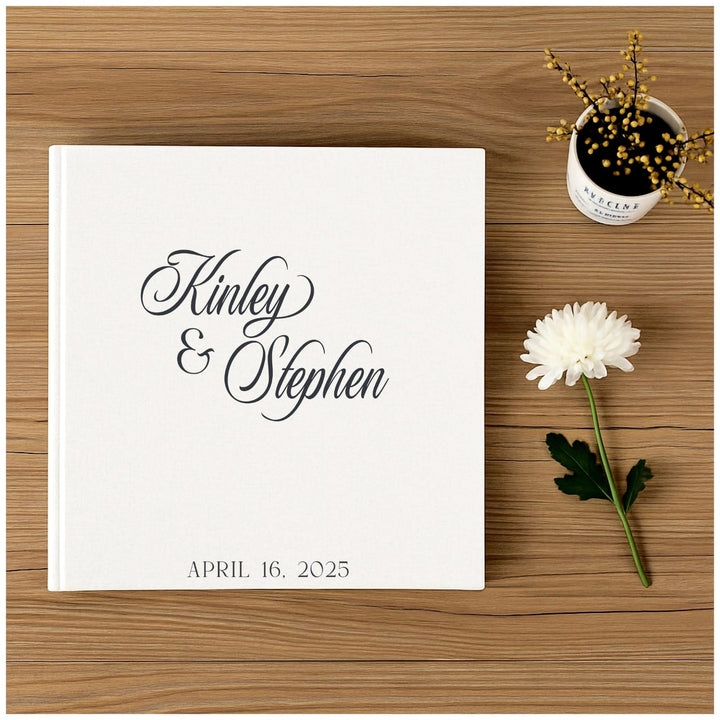 Custom Photo Album - Self Adhesive Personalized Engagement Wedding Scrapbook