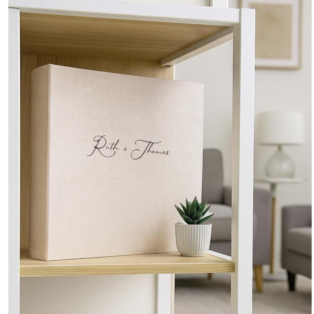 Custom Photo Album - Self Adhesive Personalized Engagement