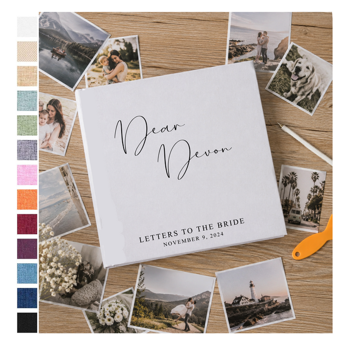 Custom Photo Album - Letters to the Bride Self Adhesive Personalized Scrapbook