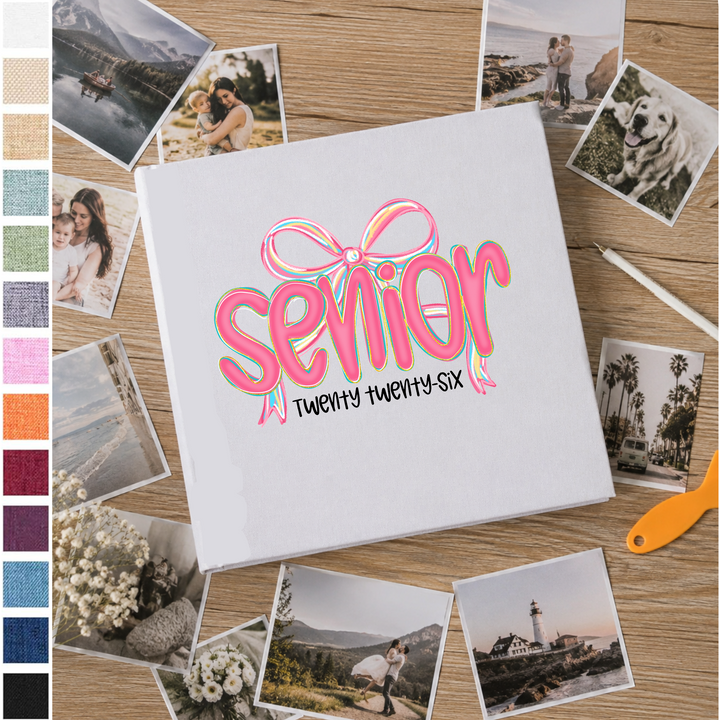 Custom Photo Album - Self Adhesive Personalized Graduation Scrapbook for Seniors