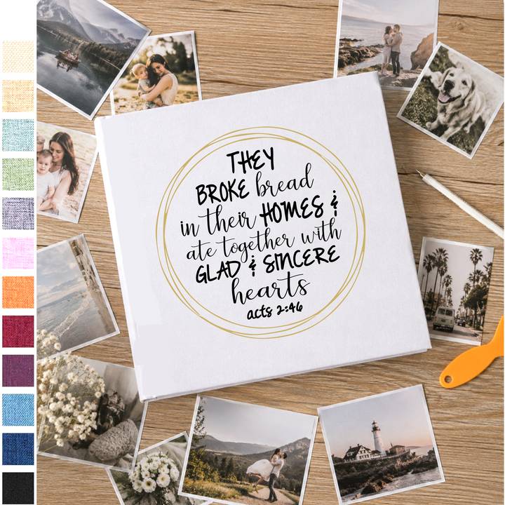 Custom Photo Album - Bible Verse Family Book - Self Adhesive