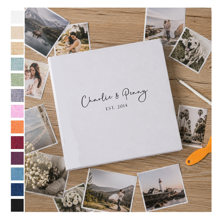 Custom Photo Album - Self Adhesive Personalized Engagement
