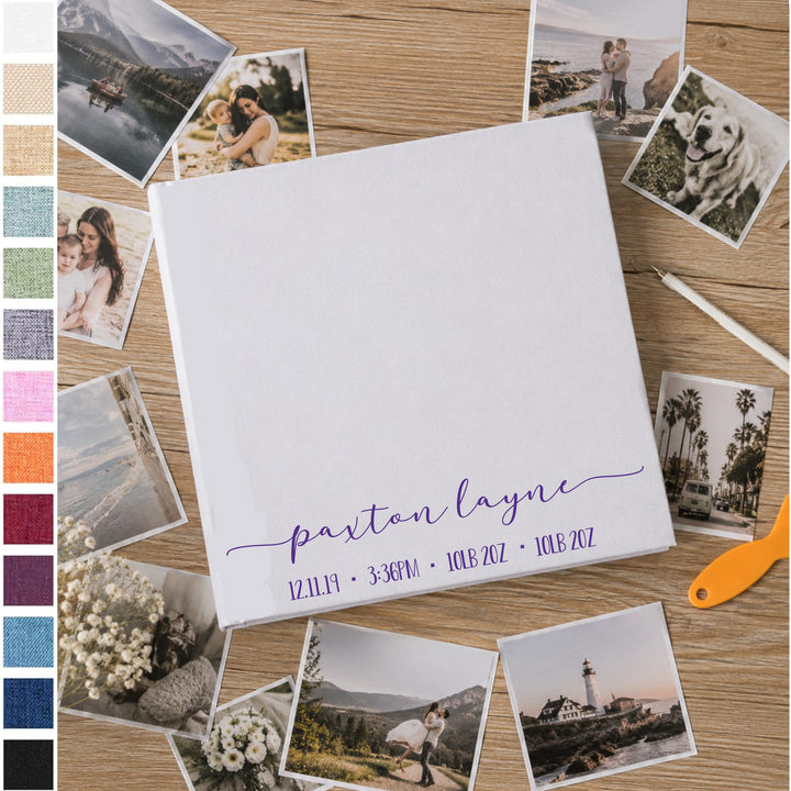 Custom Photo Album - Self Adhesive Personalized Baby Book Scrapbook