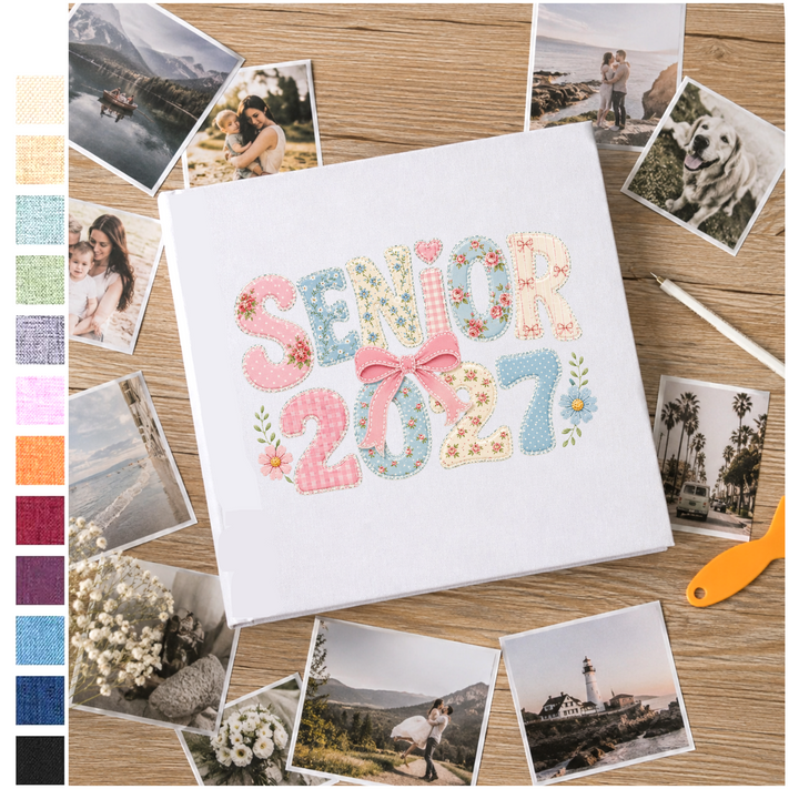 Custom Photo Album - Self Adhesive Personalized Graduation Scrapbook for Seniors