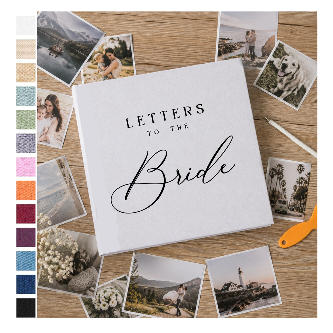 Custom Photo Album - Letters to the Bride Book - Self Adhesive Wedding