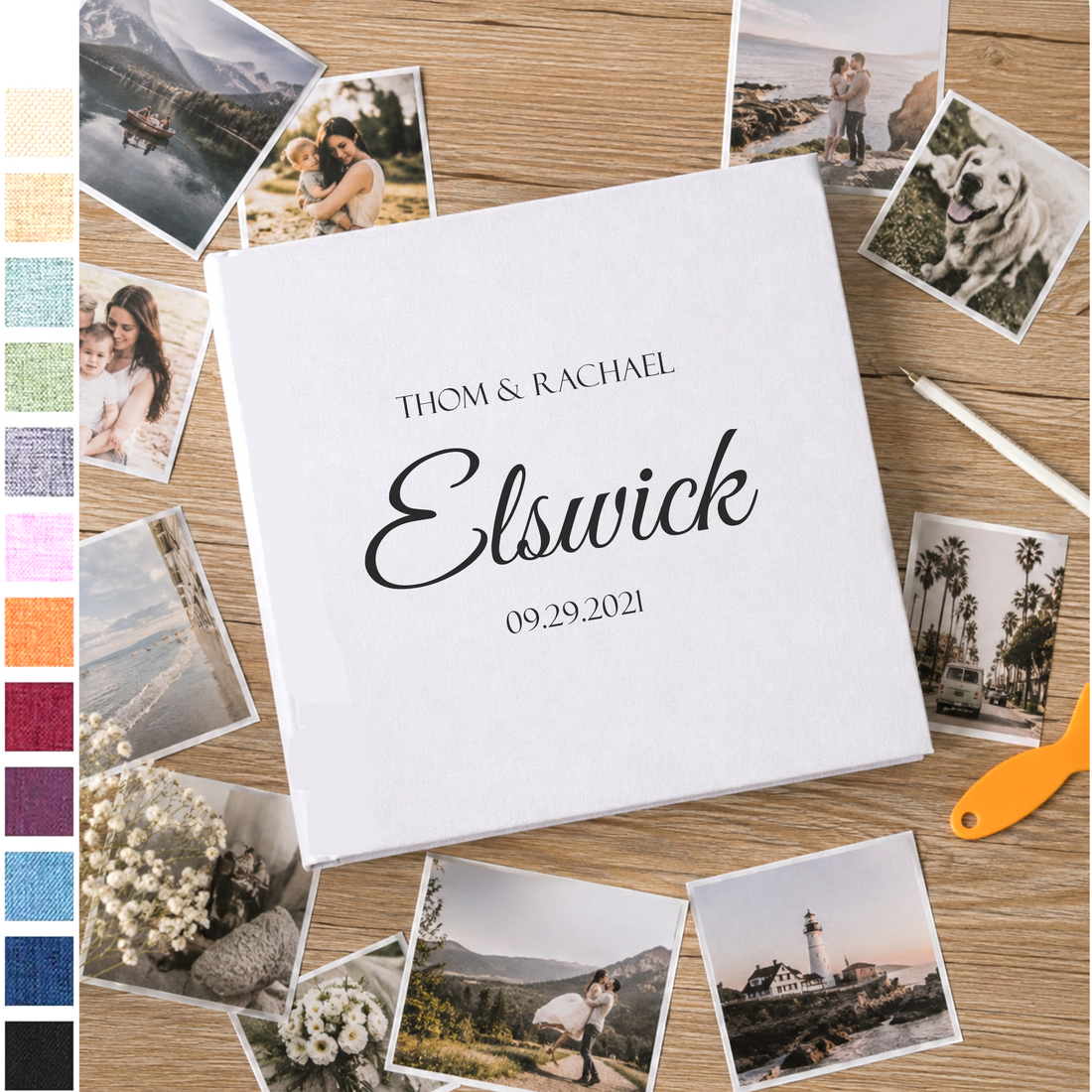 Custom Photo Album - Self Adhesive Personalized Engagement